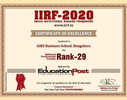 Indian Institutional Ranking Framework 2020 IIRF