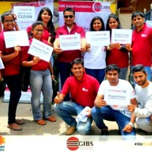 Recycle-Reuse Awareness Program Corporate Social Responsibility (CSR) by top business schools in india GIBS Business School