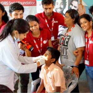 free dental care checkup Corporate Social Responsibility (CSR) by top business schools in india GIBS Business School
